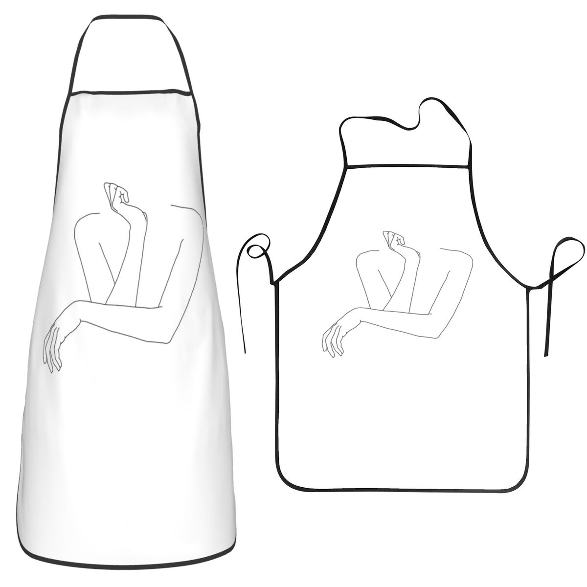 Folded Arms Line Drawing - Ann - Kitchen Baking Drawing บทวิจารณ์และราคา