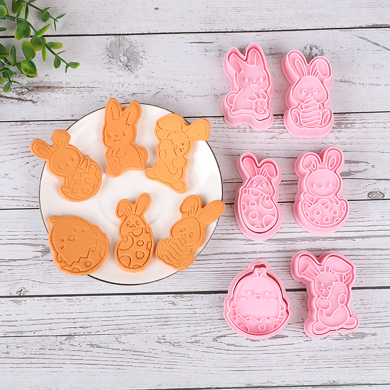 6pcs/Set Easter Bunny Cookie C - Kitchen Baking Set บทวิจารณ์และราคา
