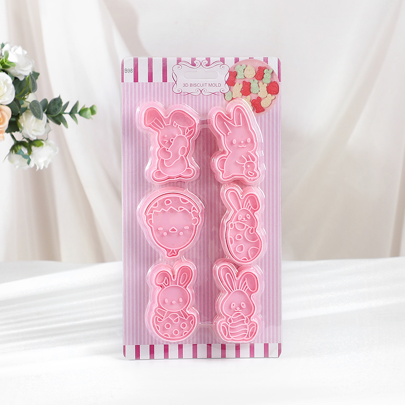 6pcs/Set Easter Bunny Cookie C - Kitchen Baking Set บทวิจารณ์และราคา