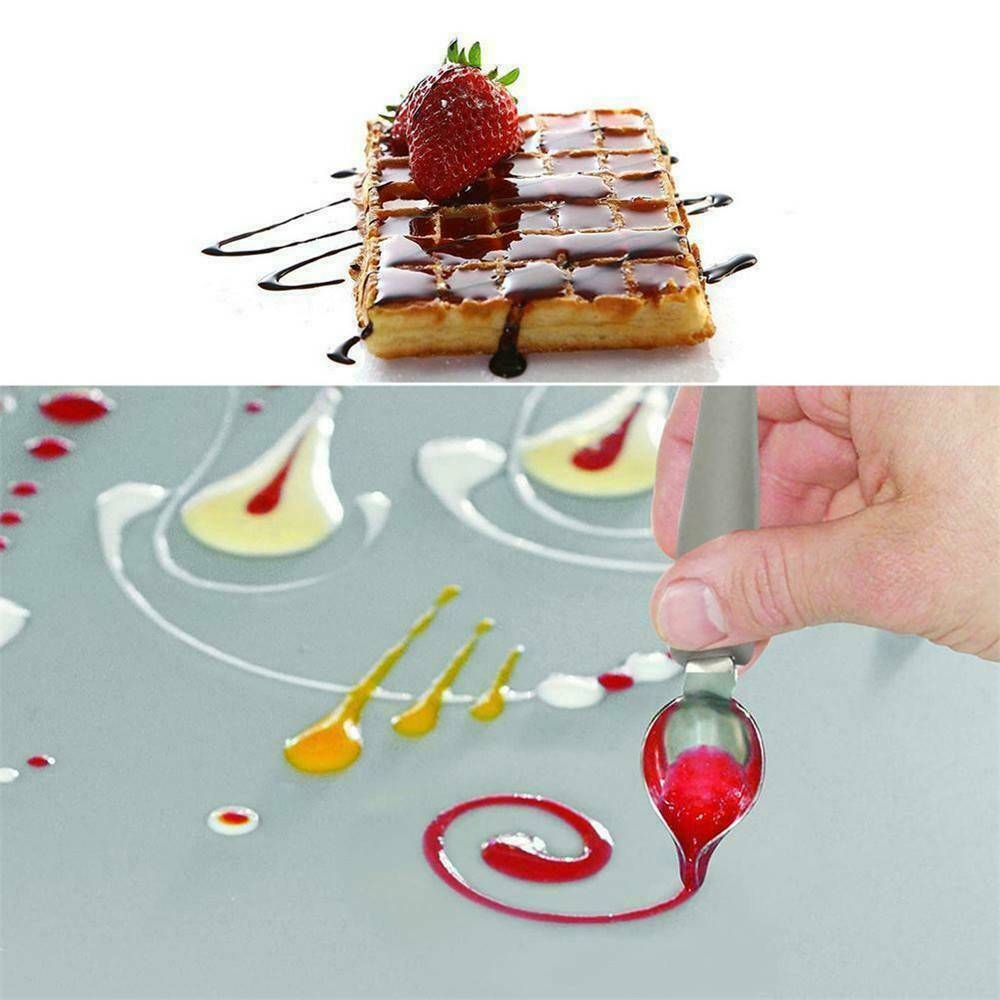 Steel Dessert Decor Sauce Pain - Kitchen Baking Drawing บทวิจารณ์และราคา