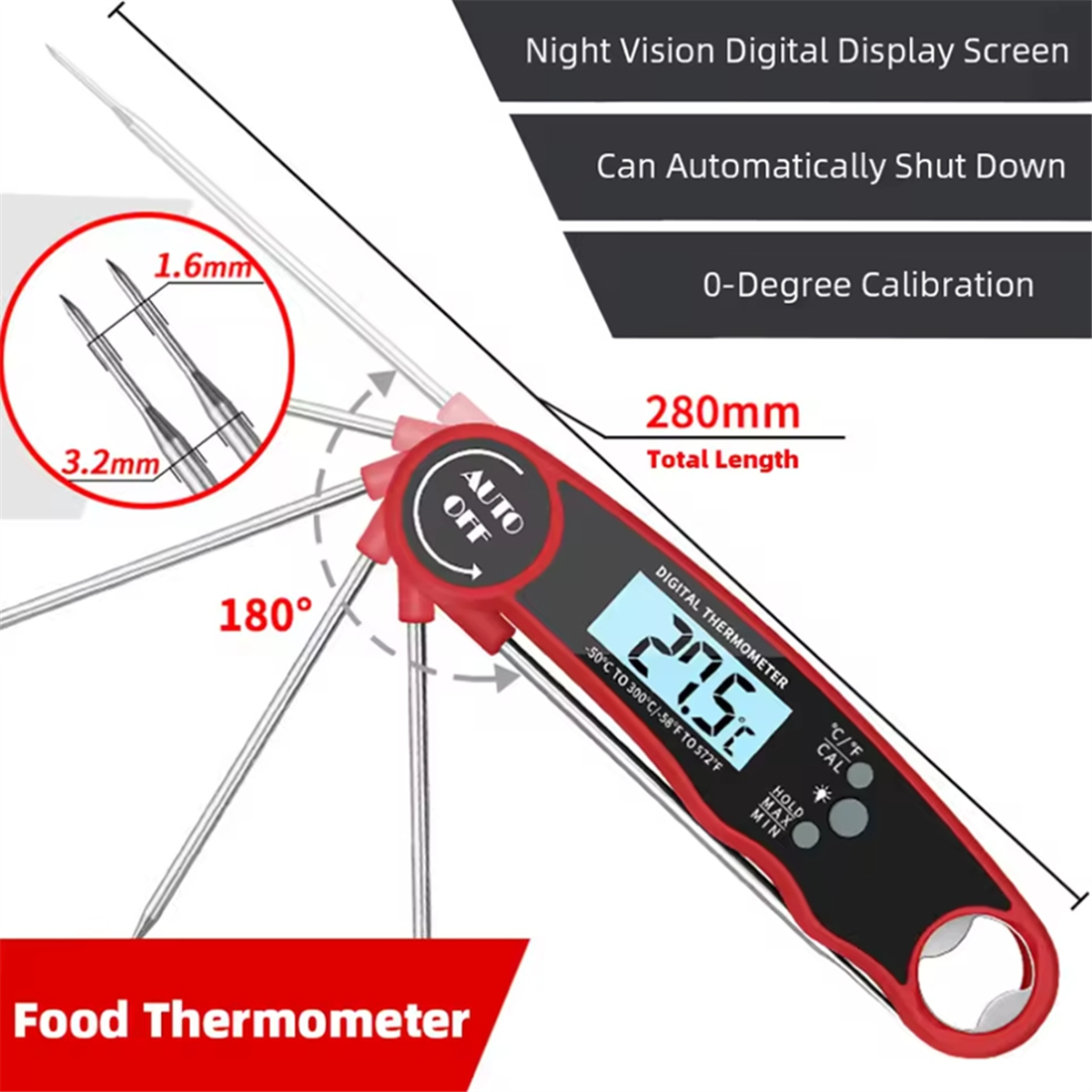 A002 Food Thermometer Kitchen  - Kitchen With Baking Area บทวิจารณ์และราคา