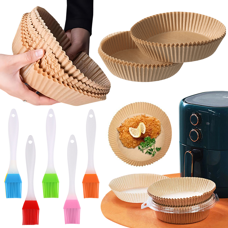 50/100PCS Air Fryer Paper Plat - Kitchen Baking Set บทวิจารณ์และราคา
