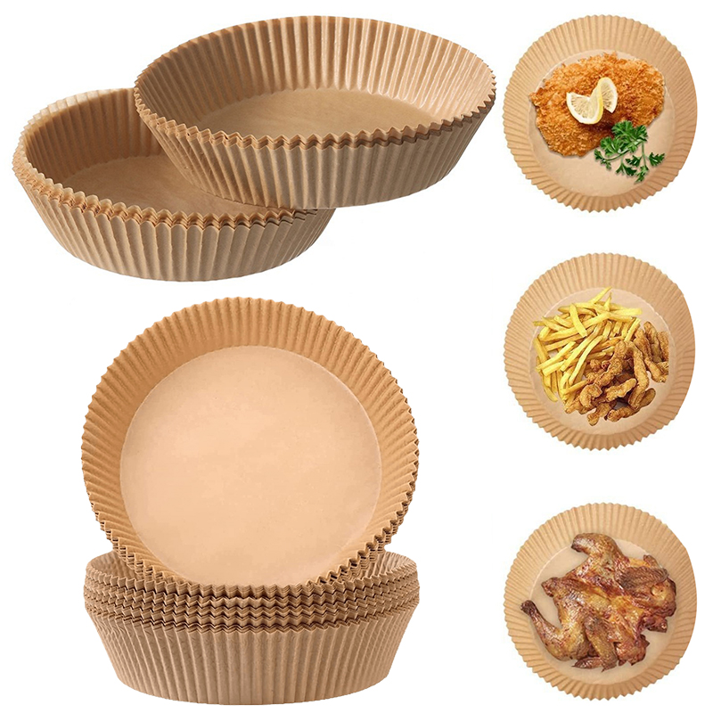 50/100PCS Air Fryer Paper Plat - Kitchen Baking Set บทวิจารณ์และราคา