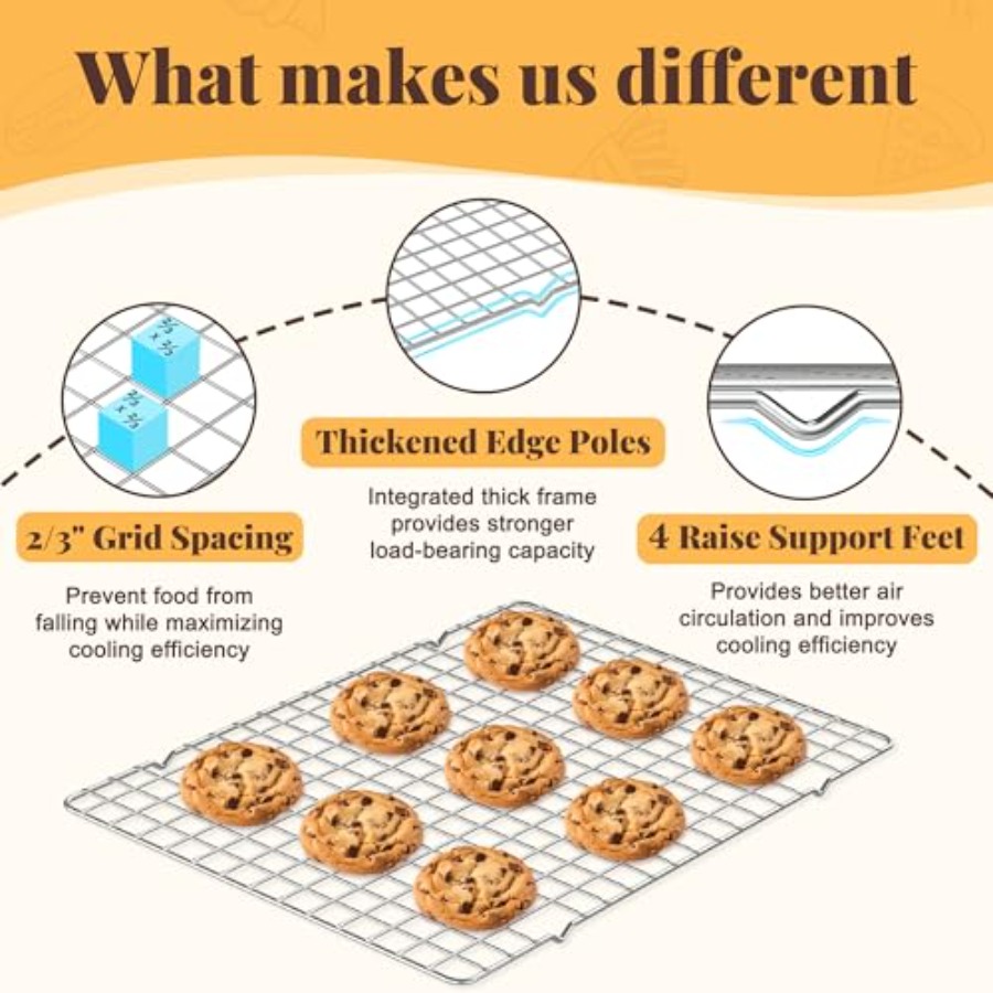 Cooling Racks for Cooking and  - Cooling Rack Wire บทวิจารณ์และราคา