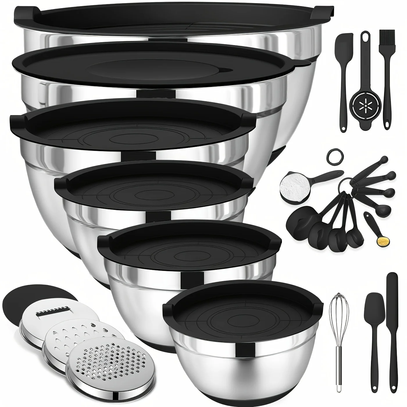 Set of Mixing Bowls Made of St - Kitchen Baking Set บทวิจารณ์และราคา