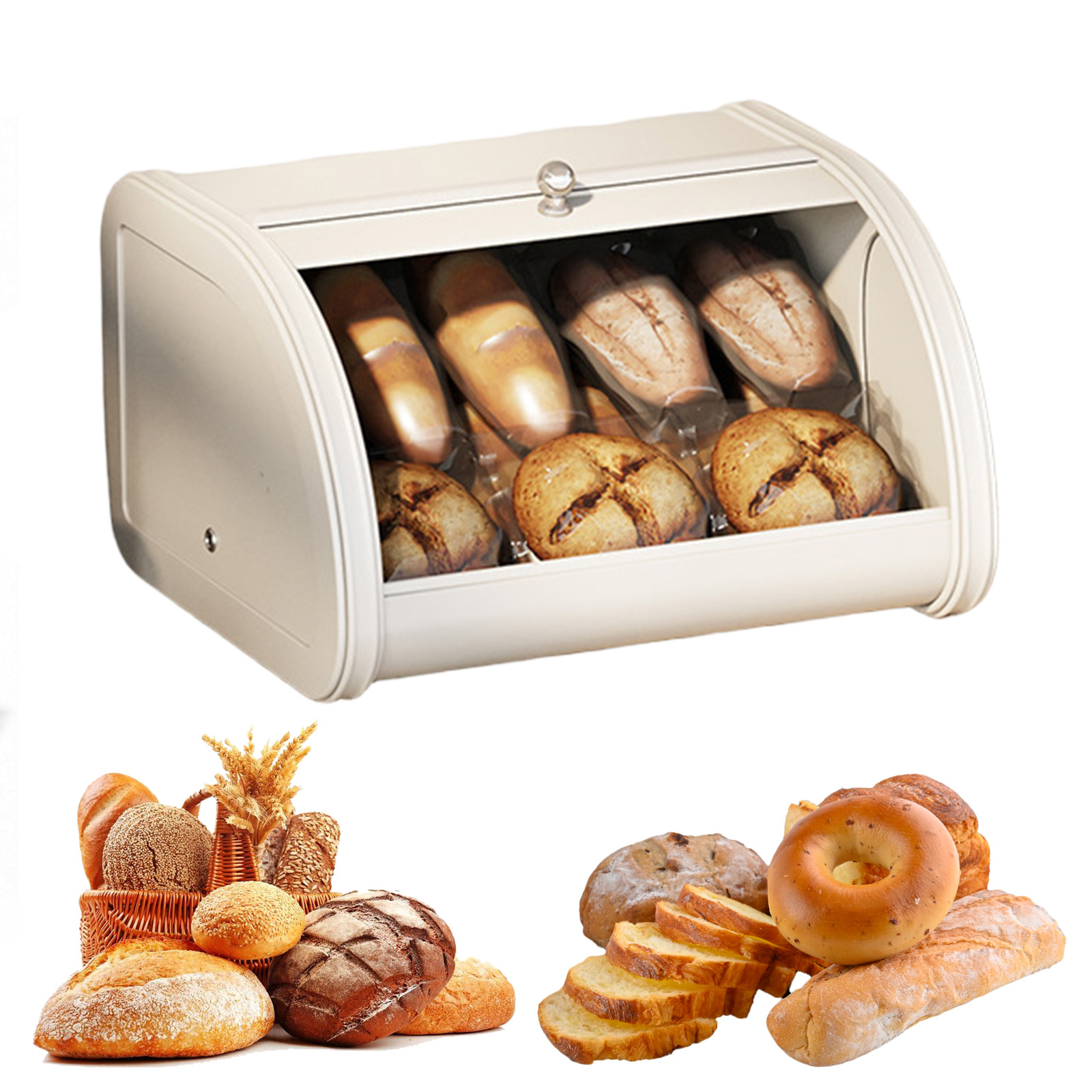 Bread Bin Container Large Capa - Kitchen Baking Storage Containers บทวิจารณ์และราคา