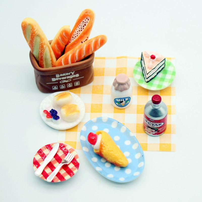 1Set Dollhouse Mini Breakfast  - Kitchen With Baking Area บทวิจารณ์และราคา