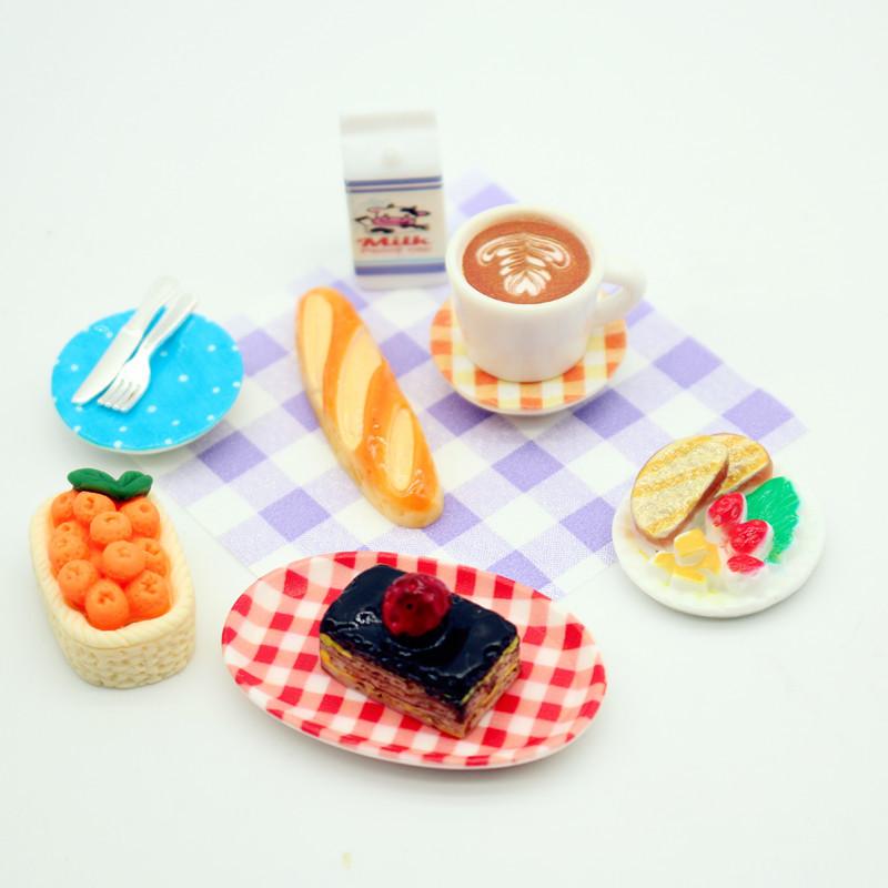 1Set Dollhouse Mini Breakfast  - Kitchen With Baking Area บทวิจารณ์และราคา