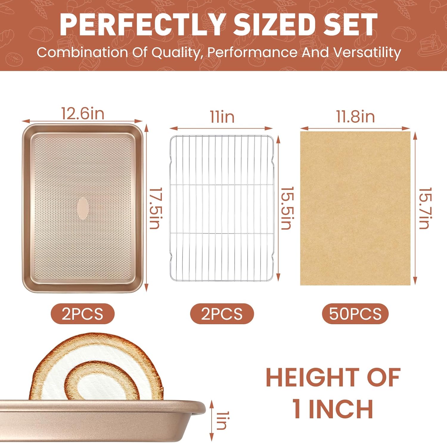 Baking Sheet with Wire Rack Se - Cooling Rack Wire บทวิจารณ์และราคา