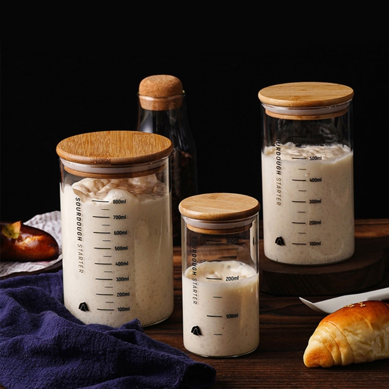 Sourdough Proofing Jar Kitchen - Kitchen Baking Storage Containers บทวิจารณ์และราคา