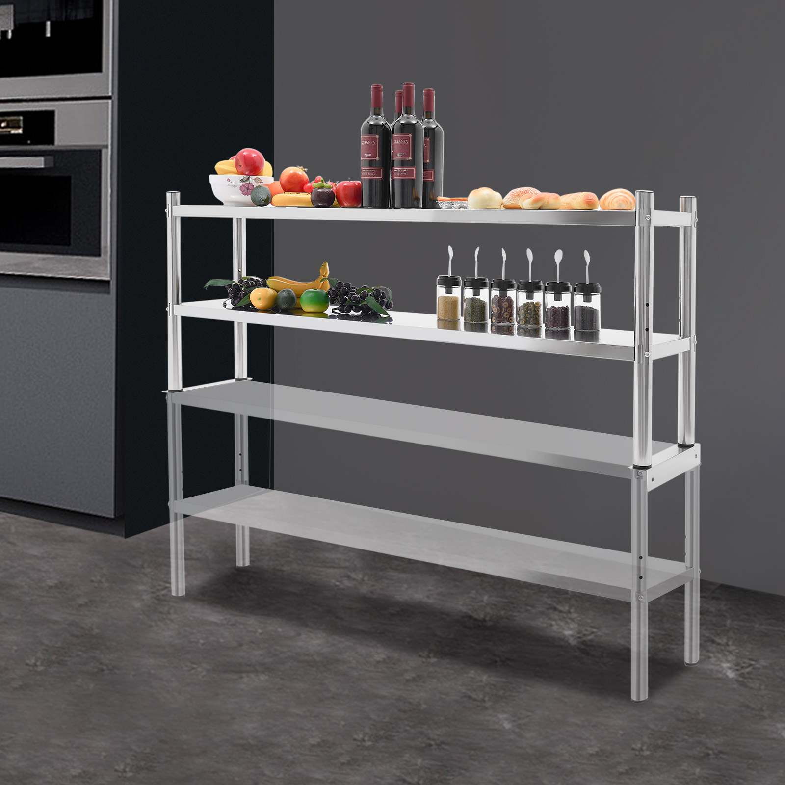 2 Tier Stainless Steel Shelvin - Kitchen Job บทวิจารณ์และราคา
