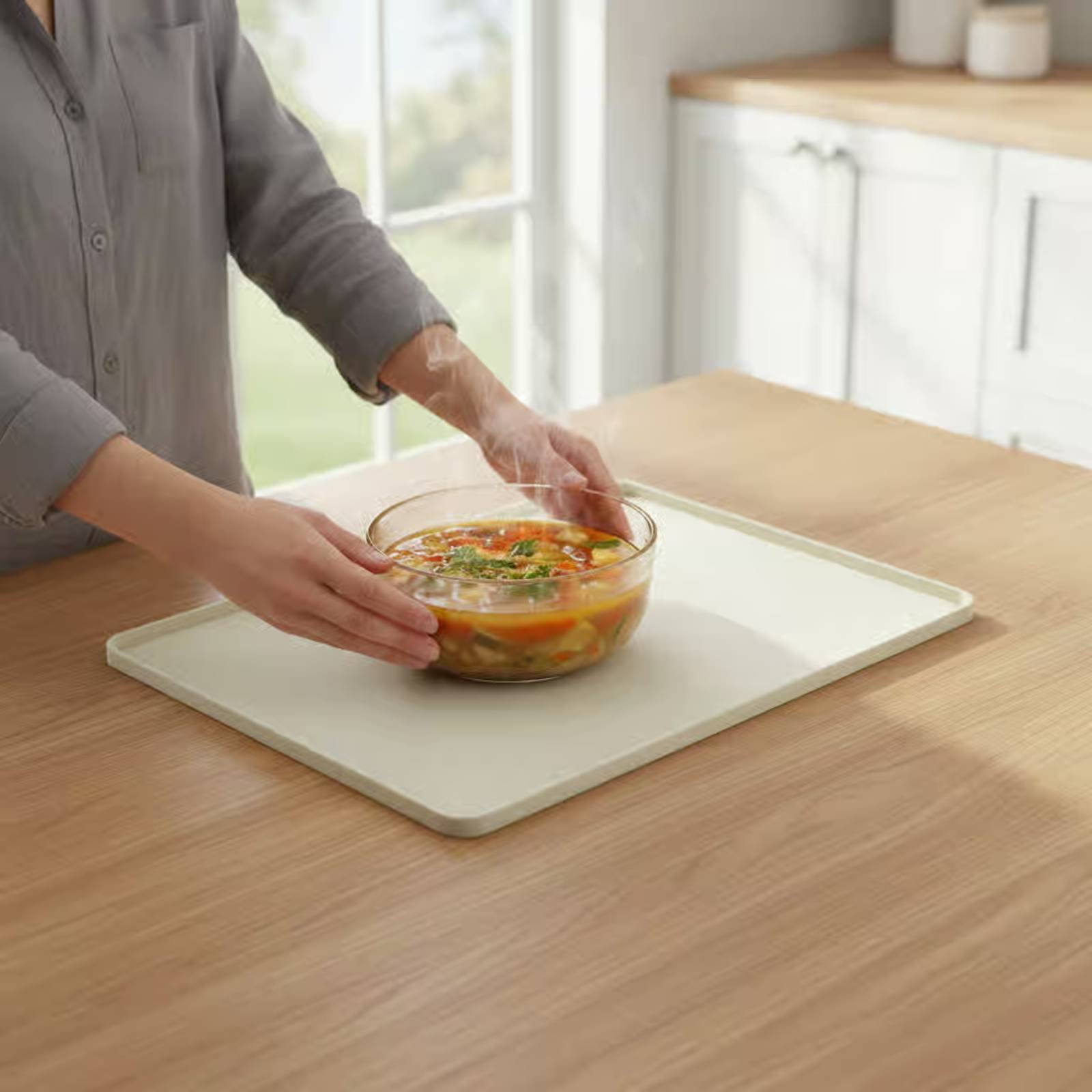 Silicone Microwave Top Mat Fle - Kitchen Baking Oven บทวิจารณ์และราคา