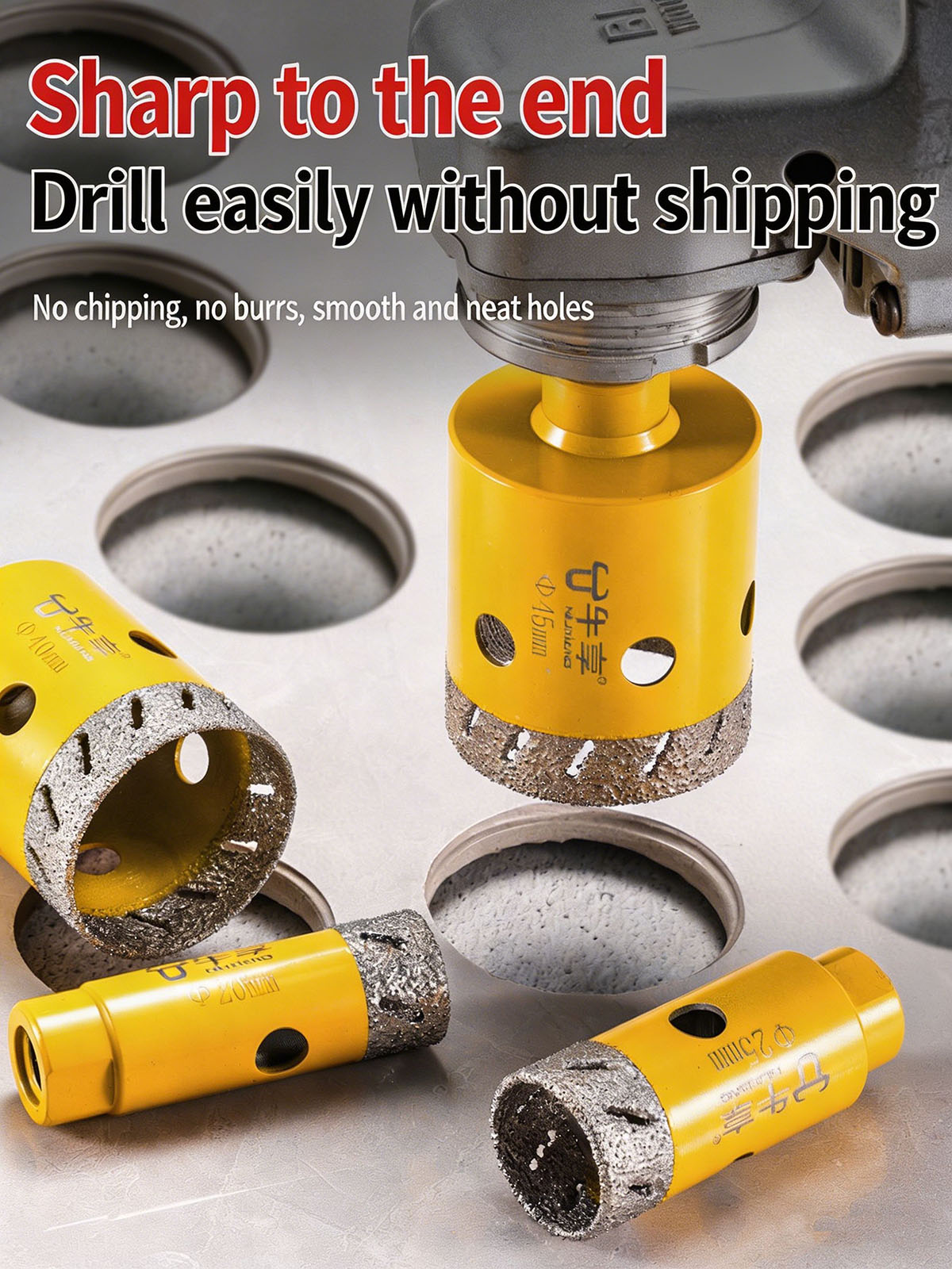 Diamond Drill Bit Angle Grinde - Rolling Pin Marble บทวิจารณ์และราคา
